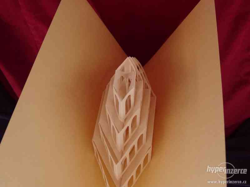 Dekorační 3D papírové rozkládací přání, stavba (S01) - foto 12