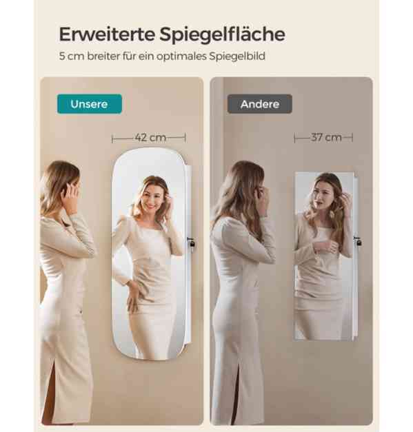 Závěsná zrcadlová šperkovnice - foto 8