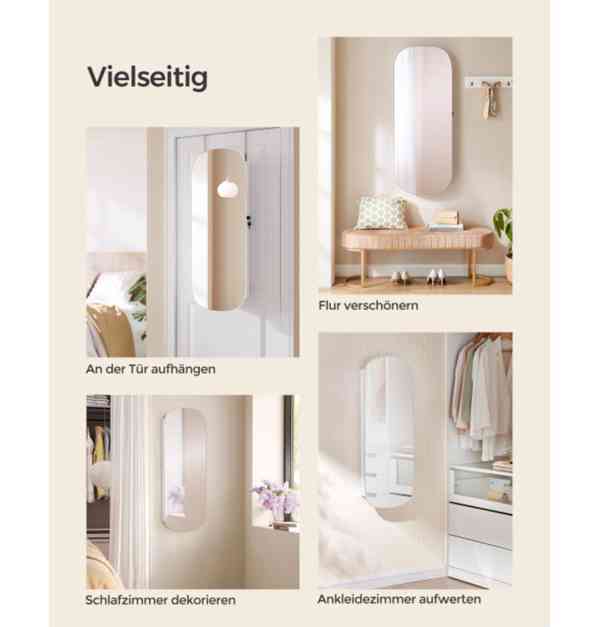 Závěsná zrcadlová šperkovnice - foto 4