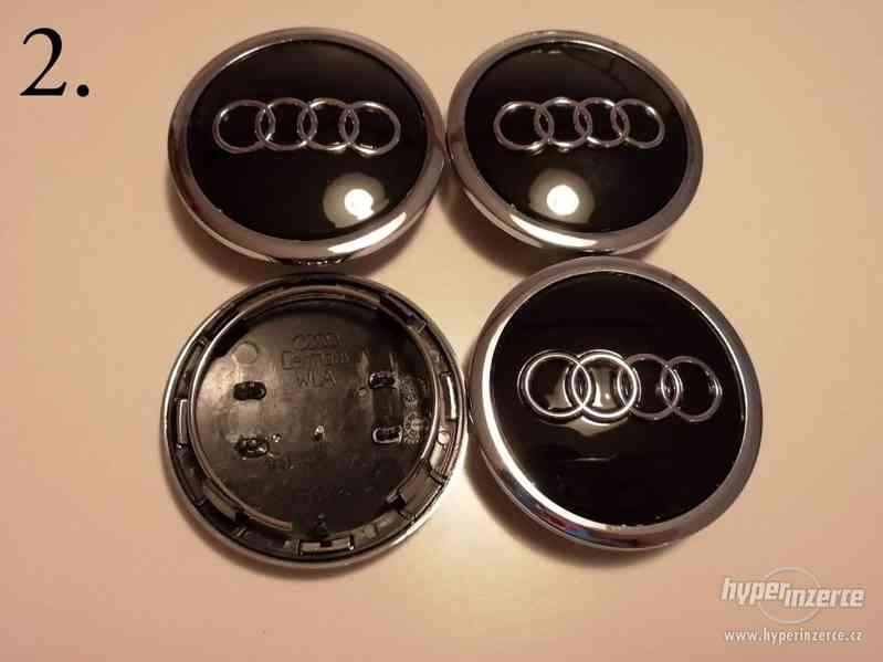 Audi středové pokličky, hvězdice (středy) alu. kol - foto 3