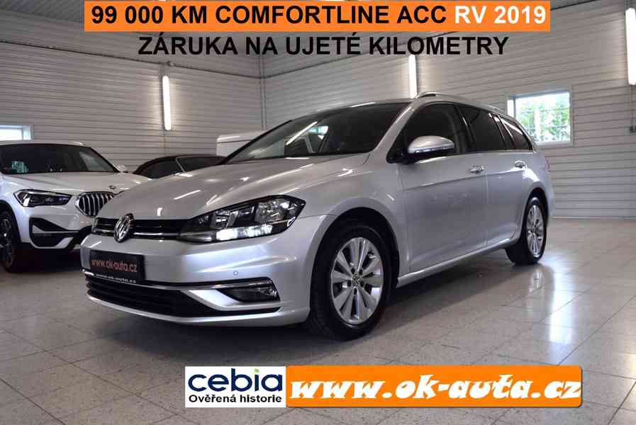 Volkswagen Golf 1.6 TDI COMFORTLINE 99 000 KM 2019-DPH  - foto 1