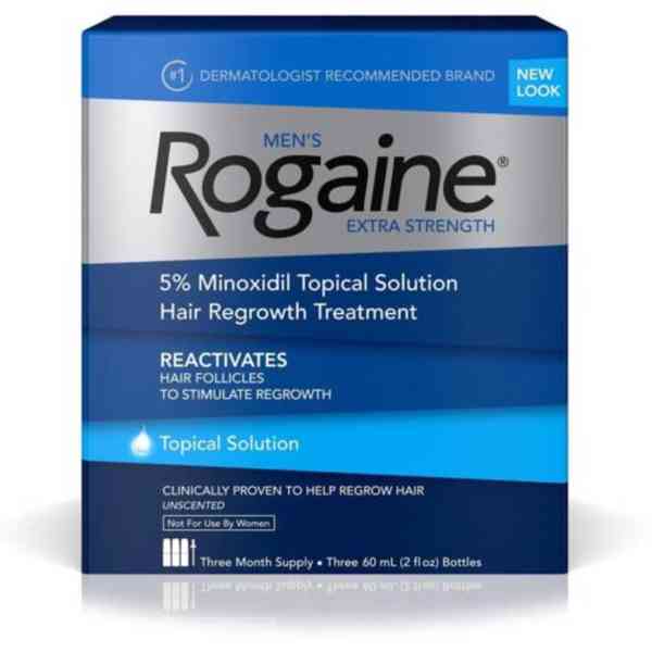 ROGAINE TOPICAL SOLUTION 5% minoxidil roztok pro muže 3x 60 