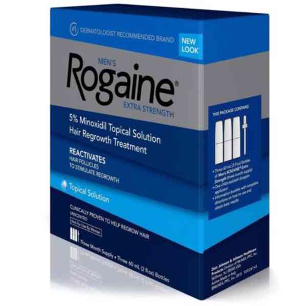 ROGAINE TOPICAL SOLUTION 5% minoxidil roztok pro muže 3x 60  - foto 2