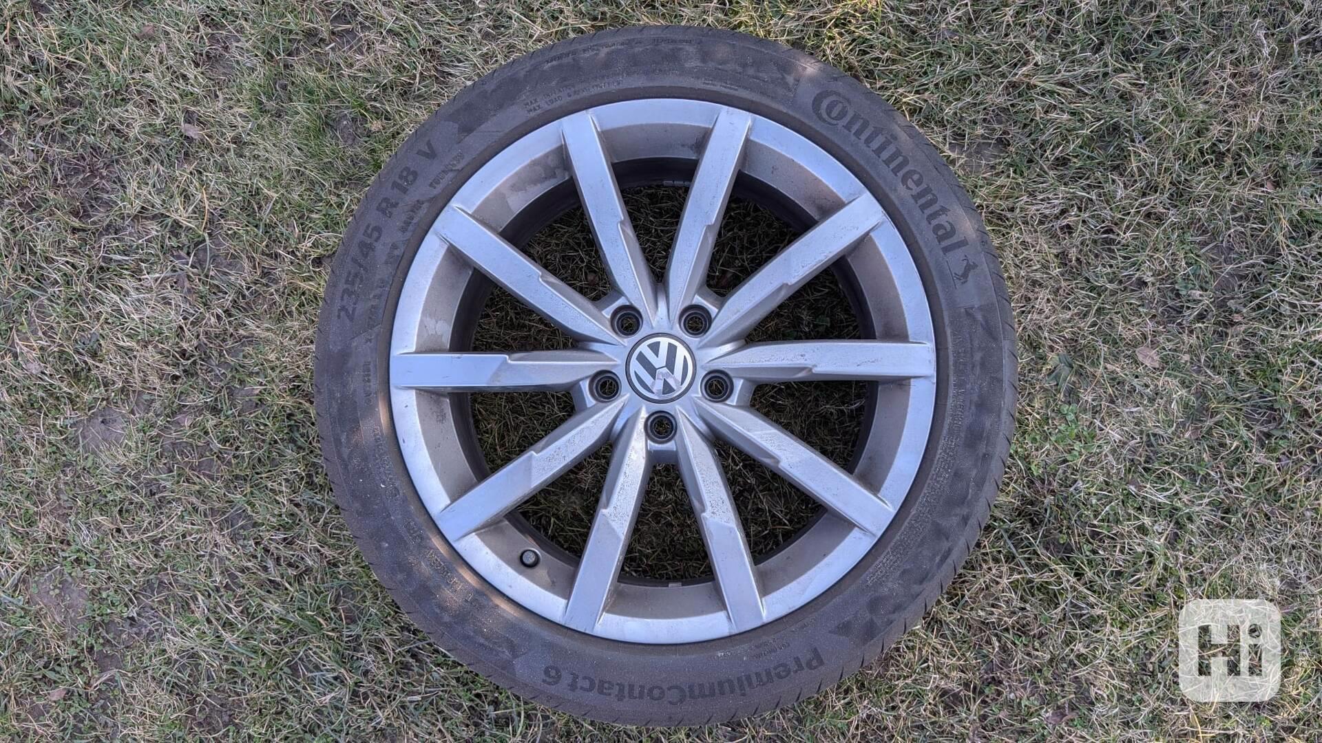 Originál VW Passat B8 18" kola + Continental 235/45 R18 - foto 1