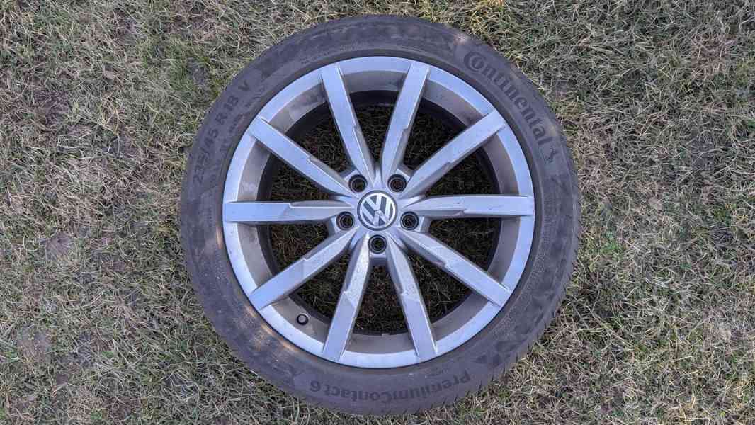 Originál VW Passat B8 18" kola + Continental 235/45 R18 - foto 1