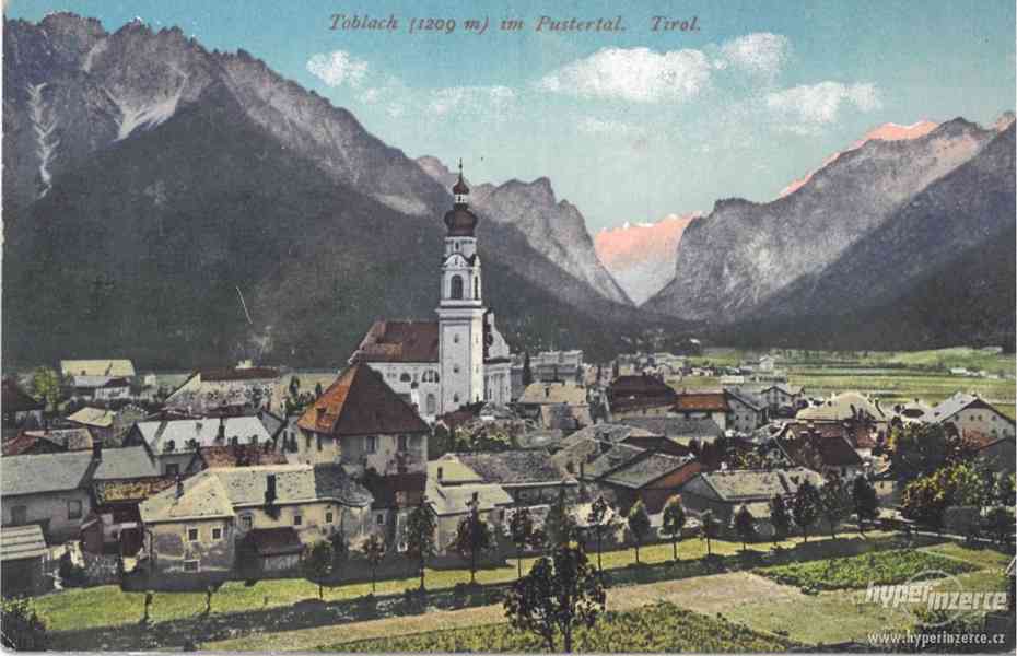 Stará pohlednice Tyroly - Toblach - foto 1