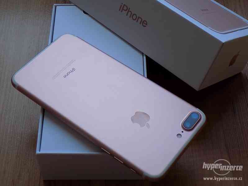 APPLE iPhone 7 PLUS 128GB Rose Gold - ZÁRUKA - TOP STAV - foto 7