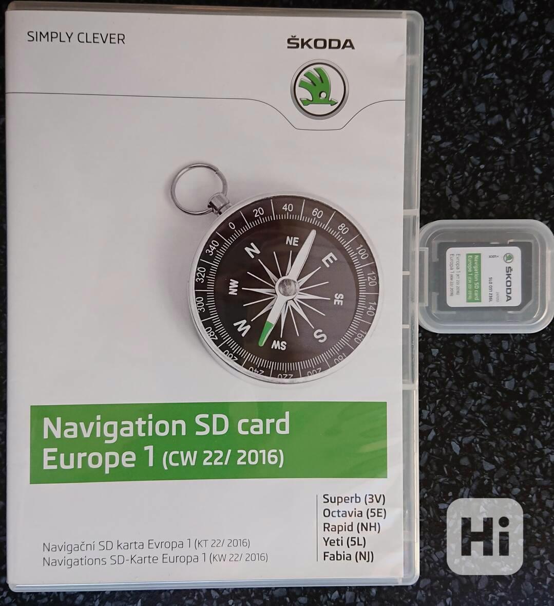 Prodám originál SD kartu - mapy pro navigaci ŠKODA  - foto 1