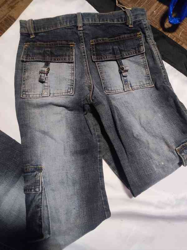 Dětské džíny s kapsami, vel. 146 - foto 5