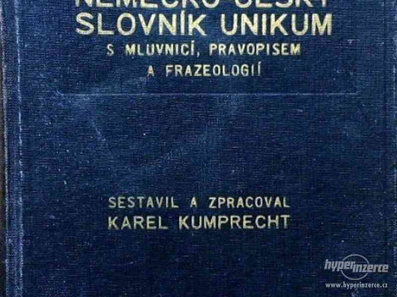 Velký Německo-český slovník Unikum 1940 - foto 1