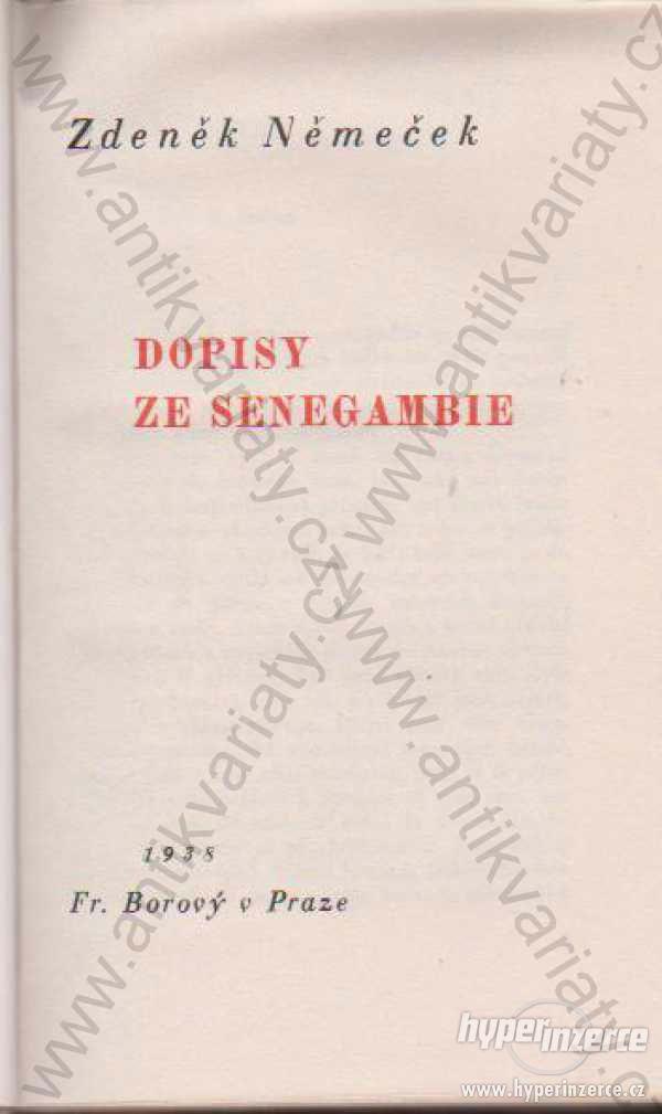 Dopisy ze Senegambie Zdeněk Němeček - foto 1