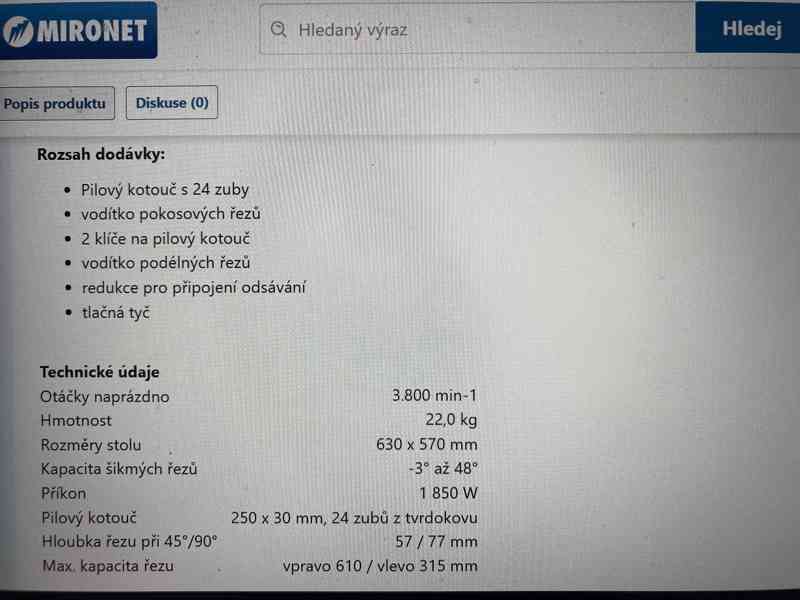 NOVÁ STOLNÍ PILA + PODSTAVEC - foto 9