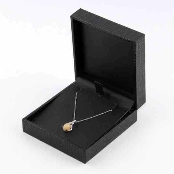 Diamant L'Éternel - Ručně výrobený náhrdelník Or Blanc 375 D - foto 1
