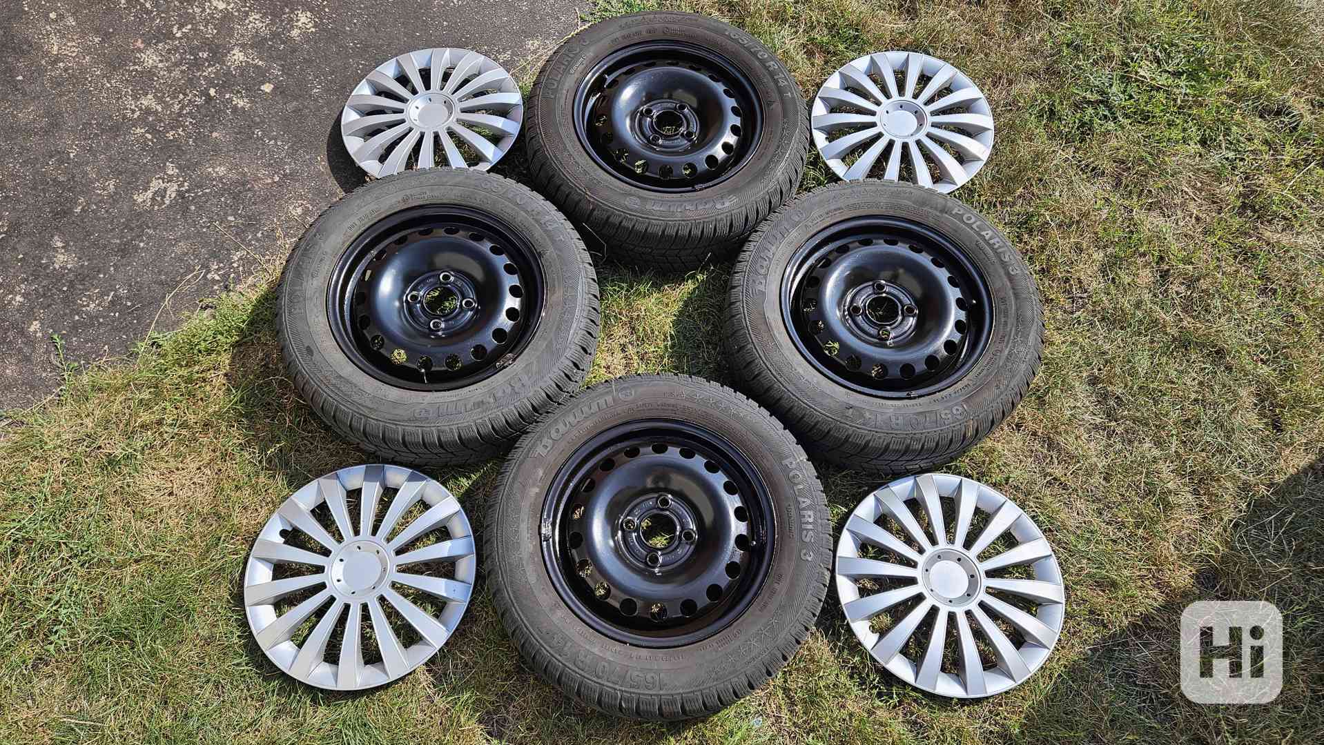 Škoda Citigo zimní pneumatiky 165/70 R14 disky 5,5Jx14 ET35 - foto 1