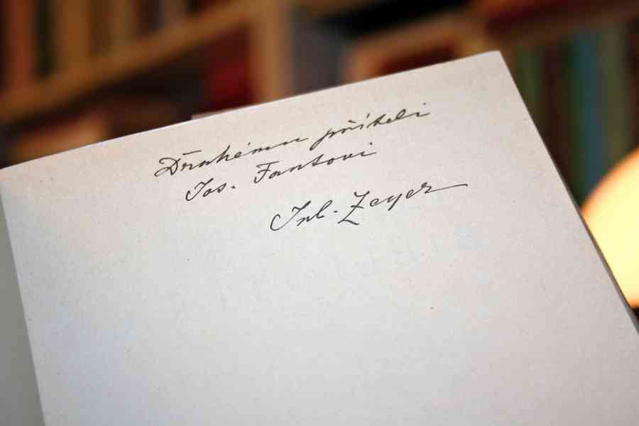 Julius Zeyer - OBNOVENÉ OBRAZY 1894, věnování+podpis autora - foto 2