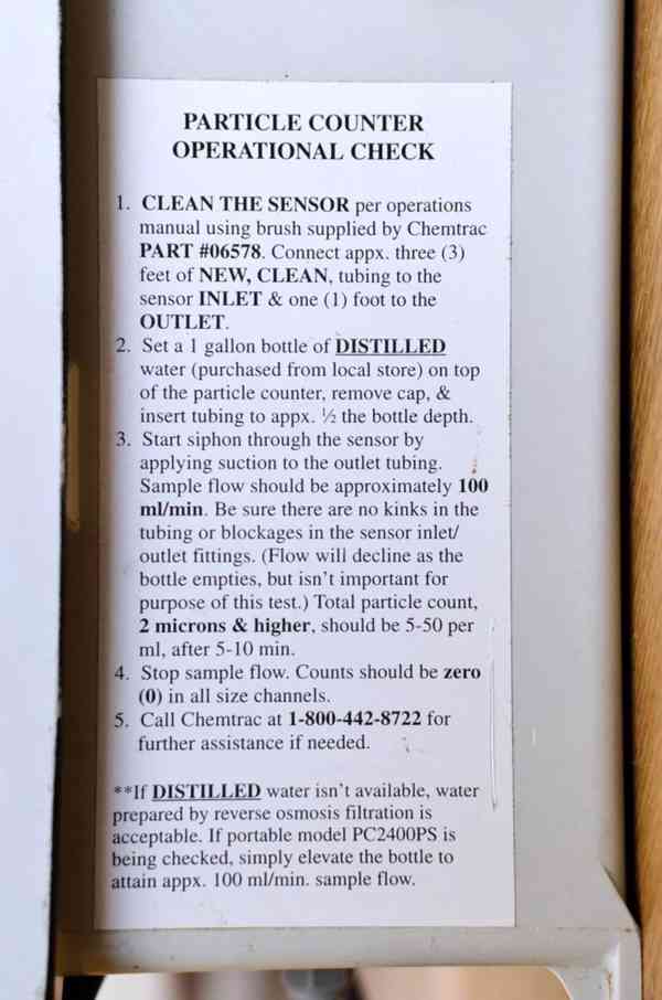 CHEMTRAC Particle Counter PC2400 - foto 6