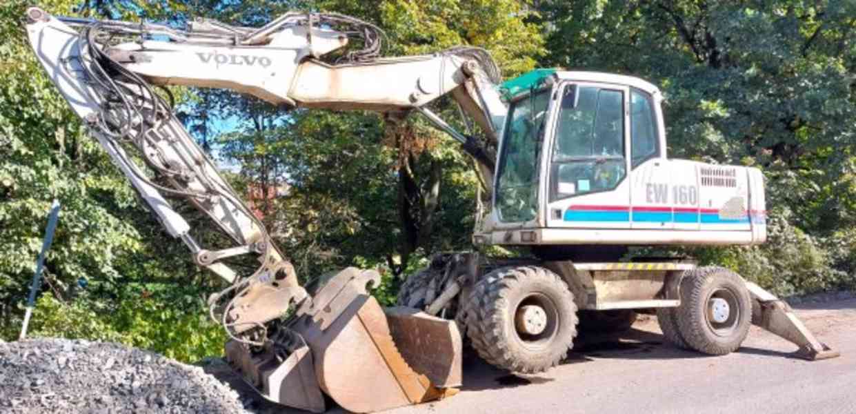 18t bagr offset opěry Volvo EW160C mimoosé rypadlo - foto 1