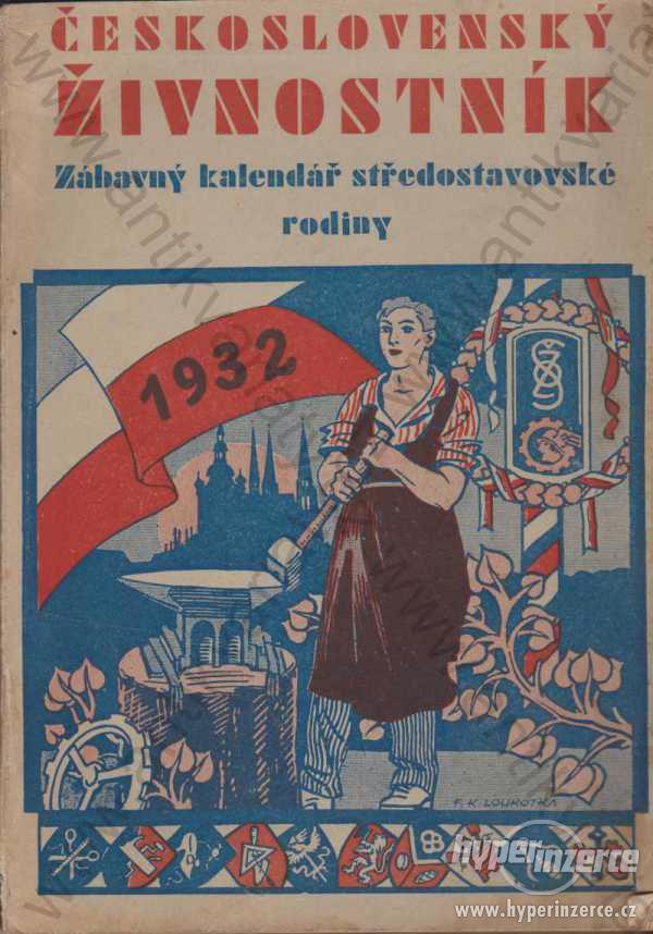 Československý živnostník 1932 kalendář - foto 1