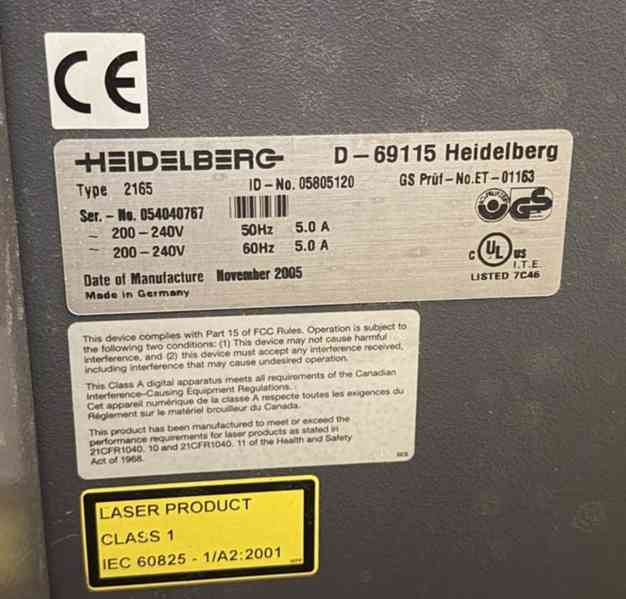 Osvitová jednotka Prosetter 74 - model 2165 (16166.) - foto 3