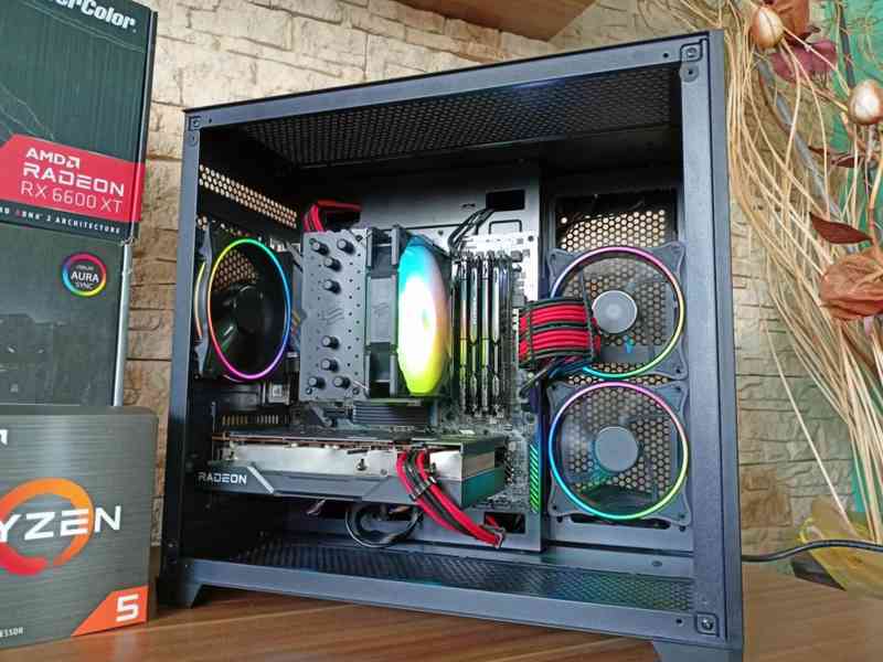 🚀 HERNÍ PC RYZEN 5 5600X, 32GB RAM, RX 6600 XT, SSD 🚀 - foto 2