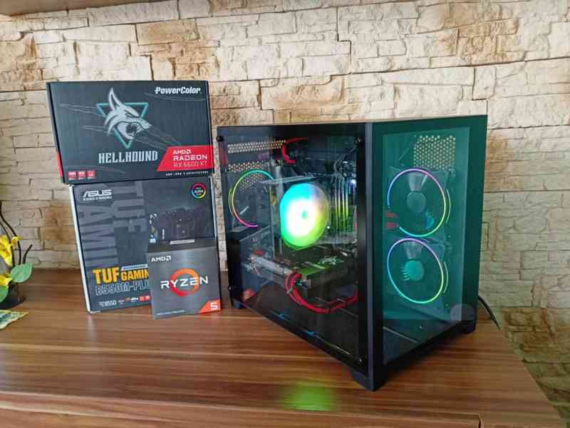 🚀 HERNÍ PC RYZEN 5 5600X, 32GB RAM, RX 6600 XT, SSD 🚀 - foto 5