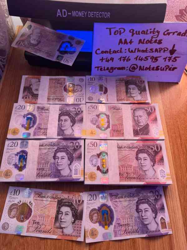 whatsapp +49 176 14595175  - Counterfeit British Pounds Bill