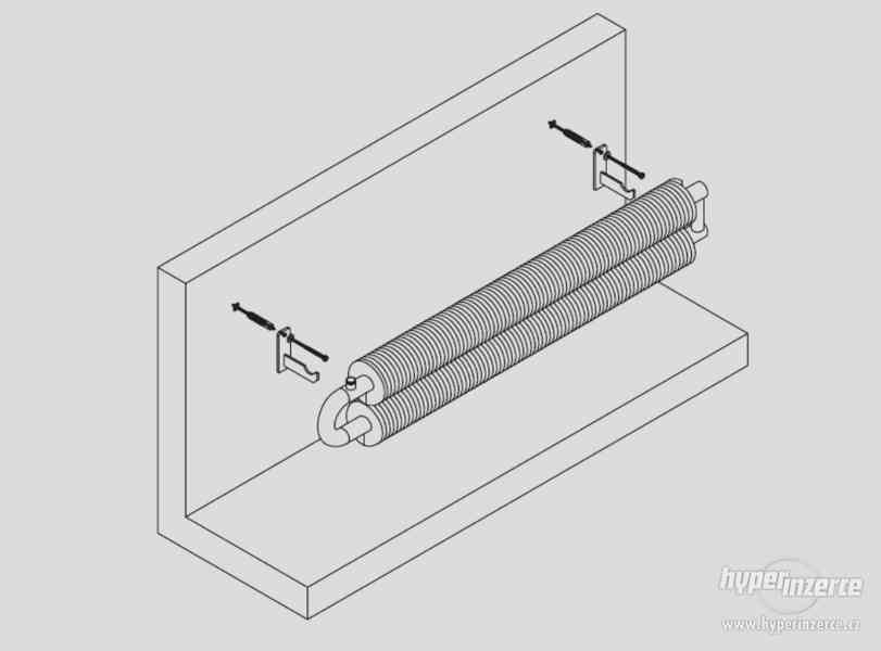 Designové radiátory ISAN Spiral RA1 a RAO2 černá - foto 6