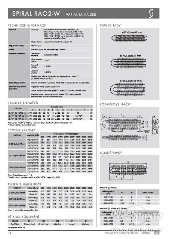 Designové radiátory ISAN Spiral RA1 a RAO2 černá - foto 11