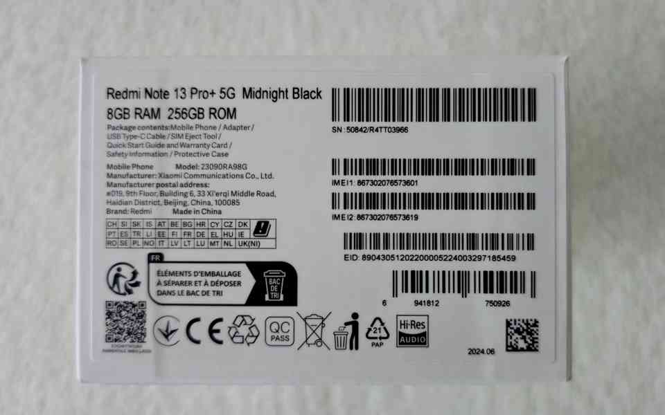 NOVÝ ZÁRUKA Xiaomi Redmi Note 13 Pro+ 5G - foto 2