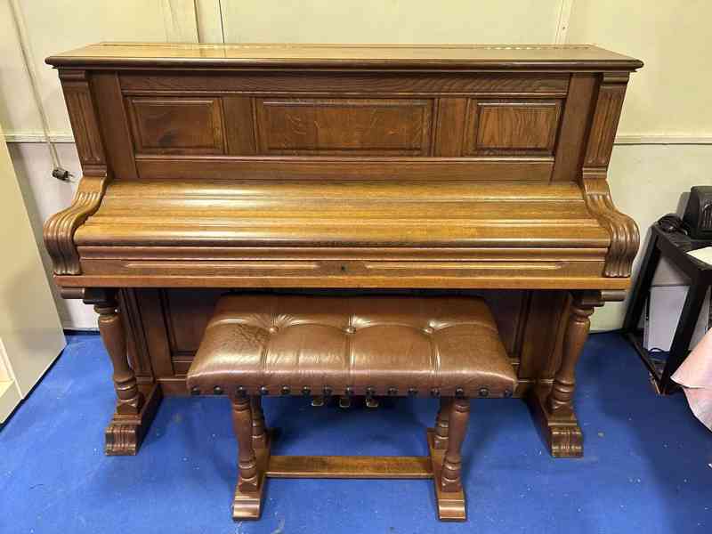 Zánovní stylové pianino zn. RIPPEN model Largo 114 + židle - foto 3