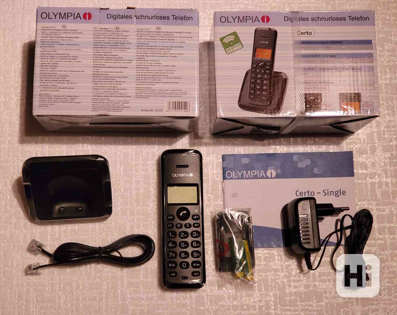 Telefon bezdrátový se základnou Nový - foto 1