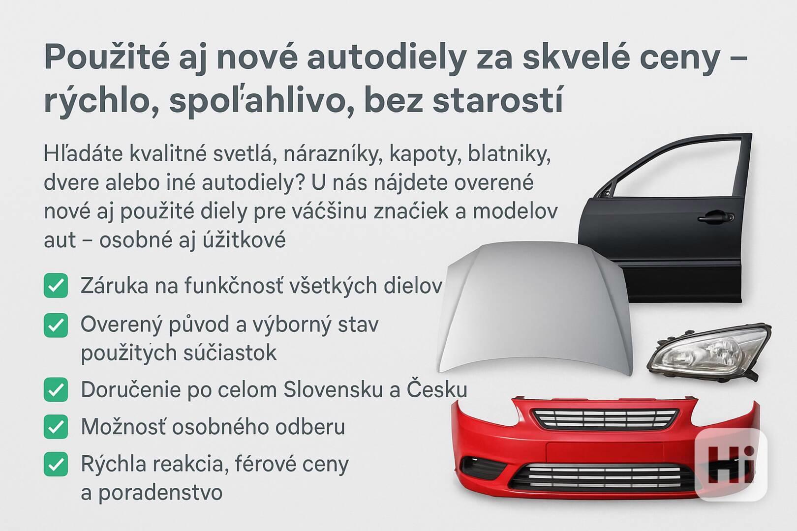 Použité aj nové autodiely za skvelé ceny – rýchlo,spoľahlivo - foto 1