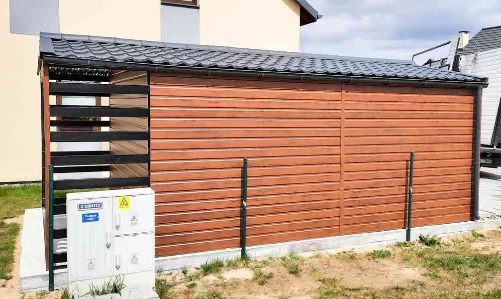 Plechová garáž 3m x 5m, sedlová střecha -vrata - okno TS232 - foto 5