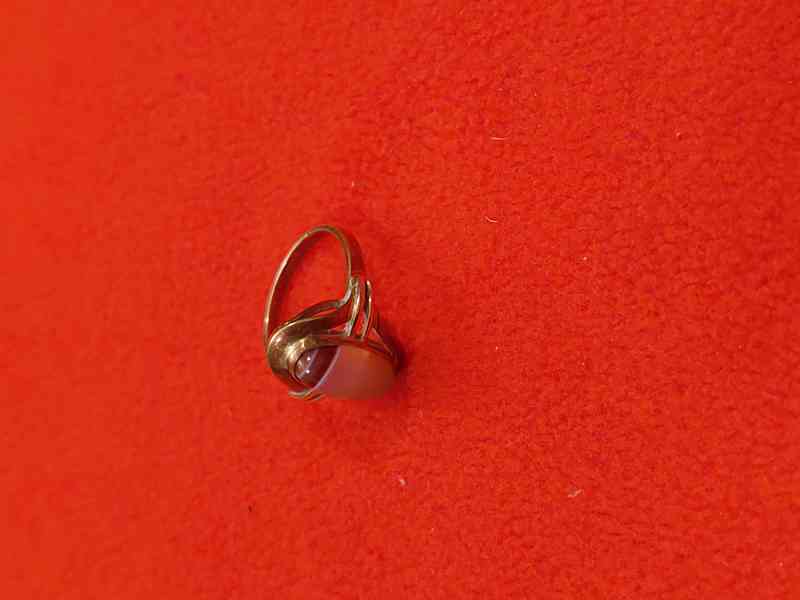 Zlatý prsten s achátem - foto 3