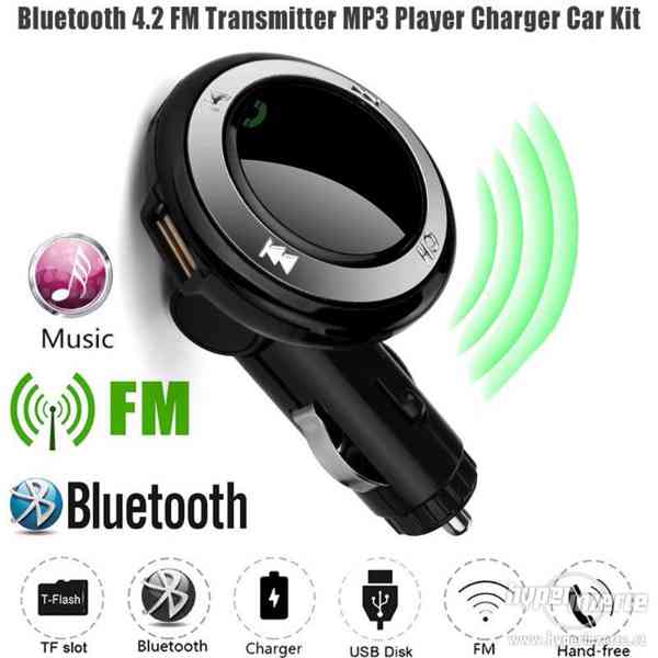 Bluetooth FM Transmitter - Car Kit pro běžné autorádio - foto 1