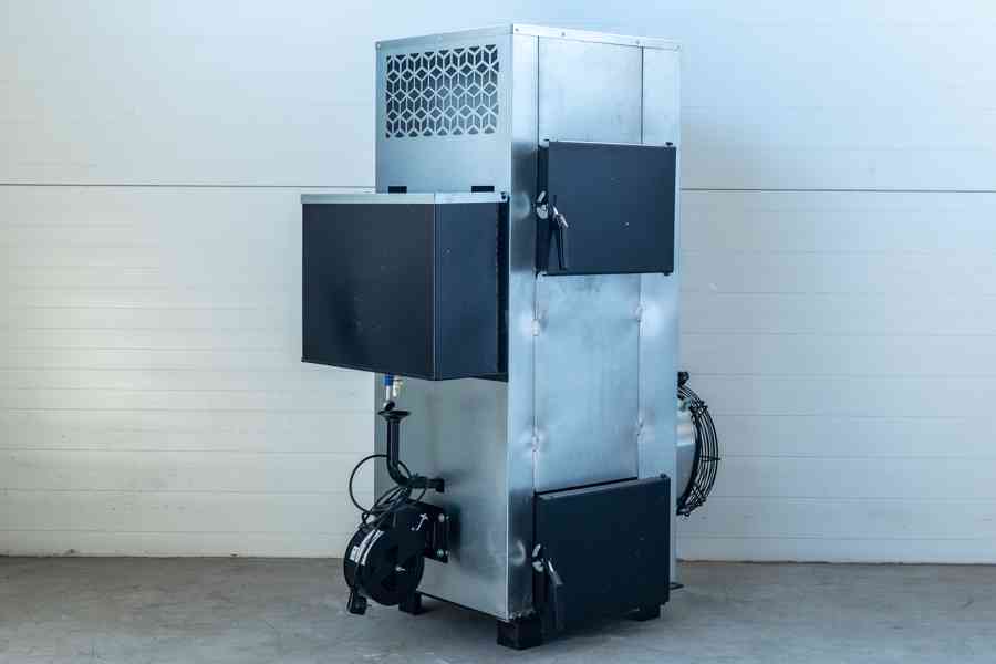 Ohřívač vzduchu koza NG30 kW do 400 m2 na použitý olej+drevo - foto 3