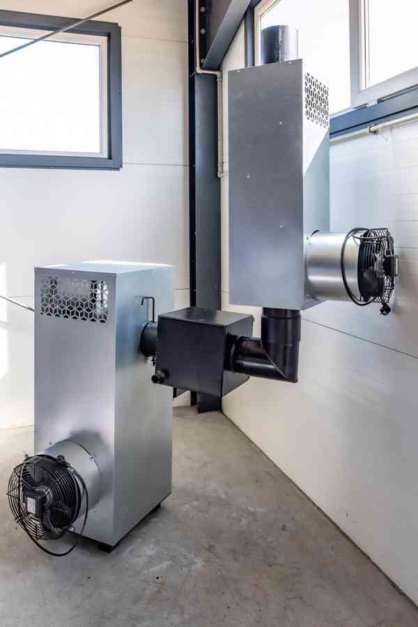 Ohřívač vzduchu koza NG30 kW do 400 m2 na použitý olej+drevo - foto 12