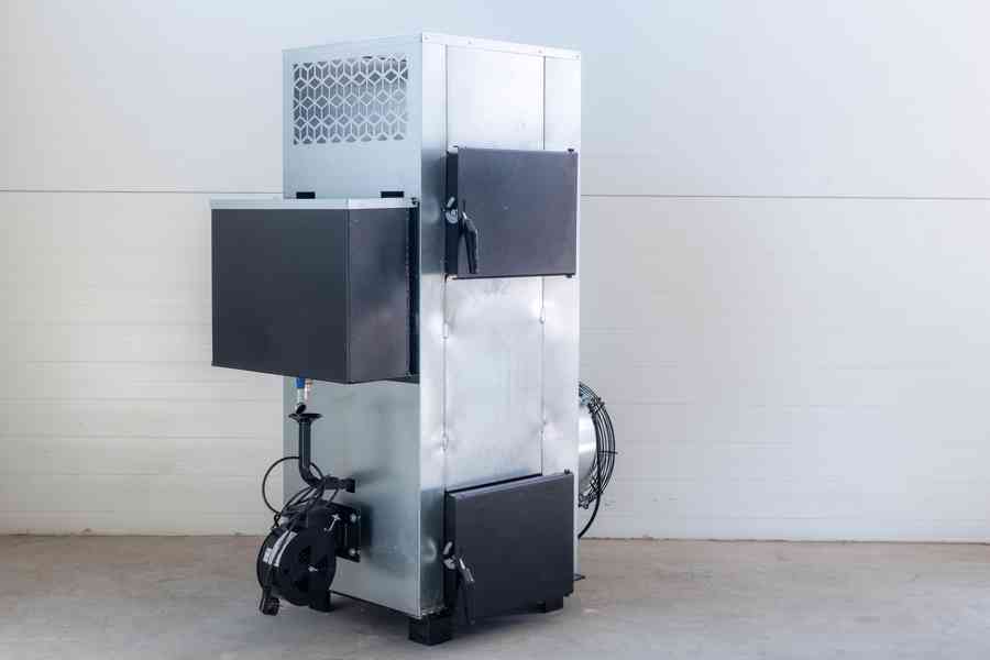 Ohřívač vzduchu koza NG30 kW do 400 m2 na použitý olej+drevo - foto 2