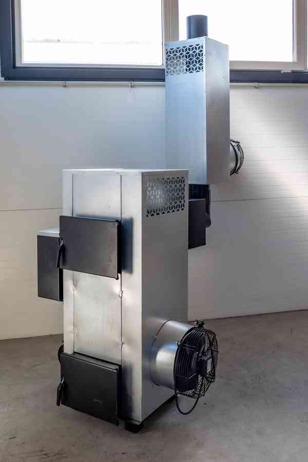 Ohřívač vzduchu koza NG30 kW do 400 m2 na použitý olej+drevo - foto 11