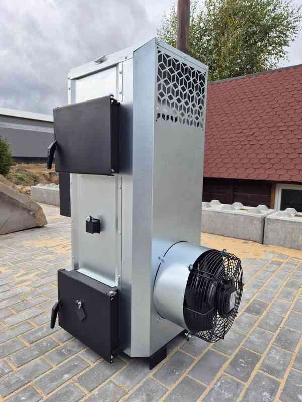 Ohřívač vzduchu koza NG30 kW do 400 m2 na použitý olej+drevo - foto 2