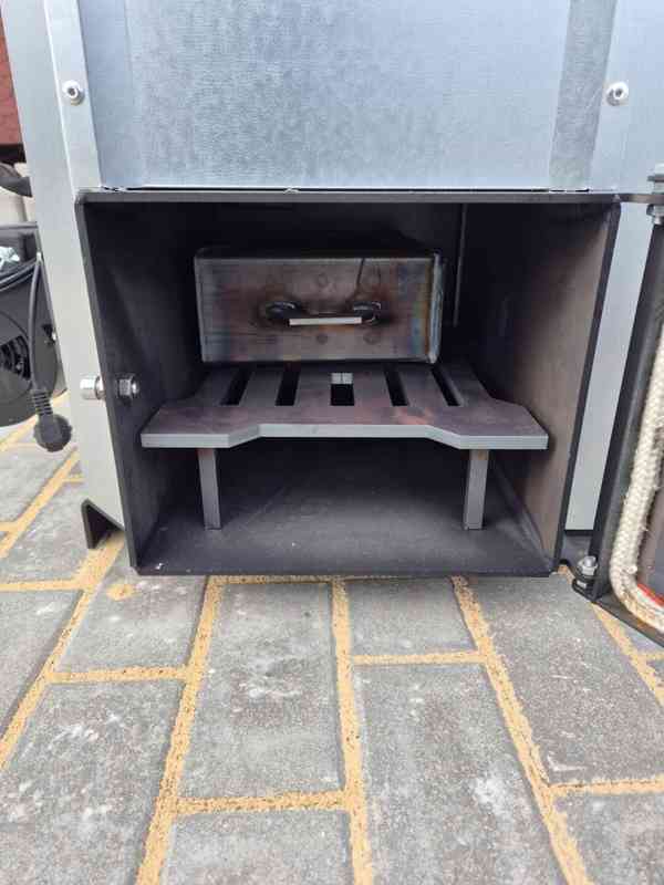 Ohřívač vzduchu koza NG30 kW do 400 m2 na použitý olej+drevo - foto 5