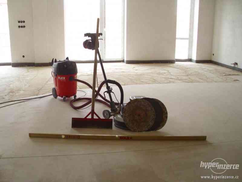 Pokládka anhydritové podlahy - podlahové topení - omítky - foto 1