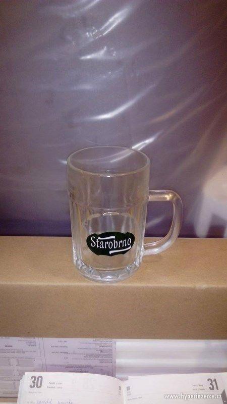 Prodám pivní sklenice Starobrno s uchem - foto 1