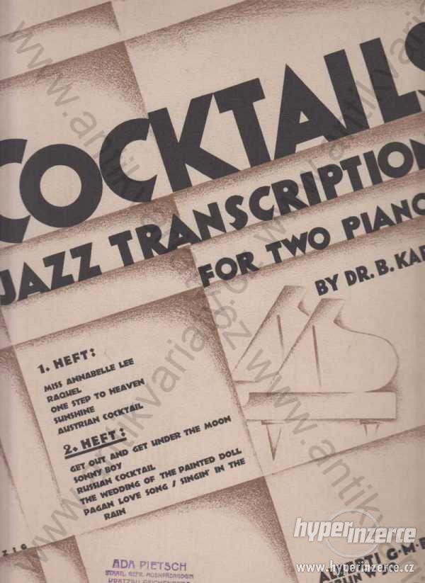 Cocktails Jazz Transcriptions for two pianos - foto 1