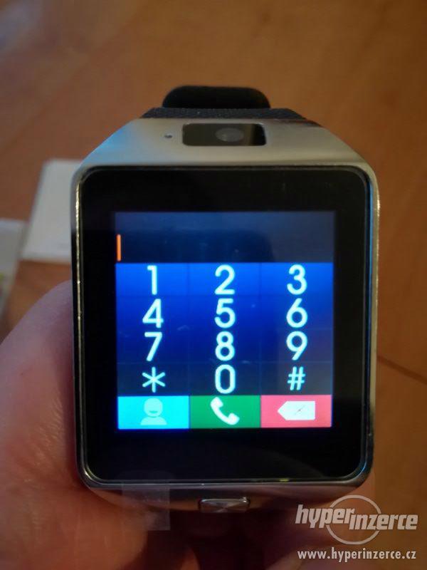 NOVÉ chytré hodinky Smart Watch DZ09 stříbrné, čeština - foto 2