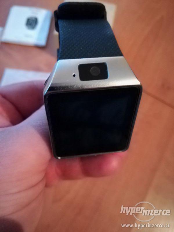 NOVÉ chytré hodinky Smart Watch DZ09 stříbrné, čeština - foto 4