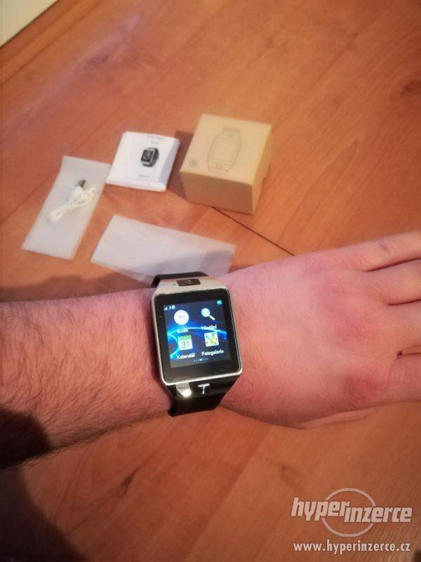 NOVÉ chytré hodinky Smart Watch DZ09 stříbrné, čeština - foto 7