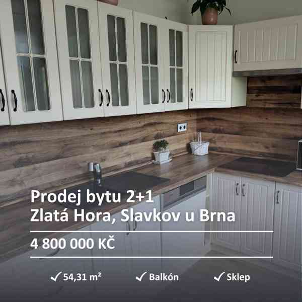 Prodej bytu 2+1 54,3 m², ul. Zlatá Hora, Slavkov u Brna