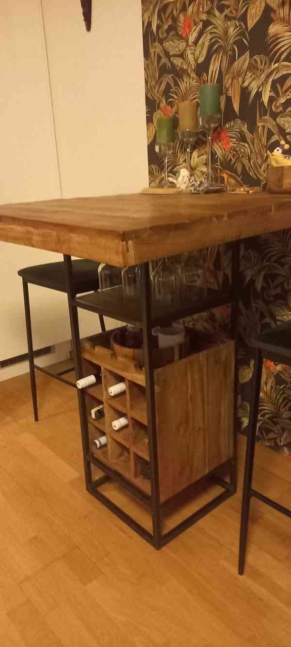 Jidelni barovy stůl+ židle  - foto 3