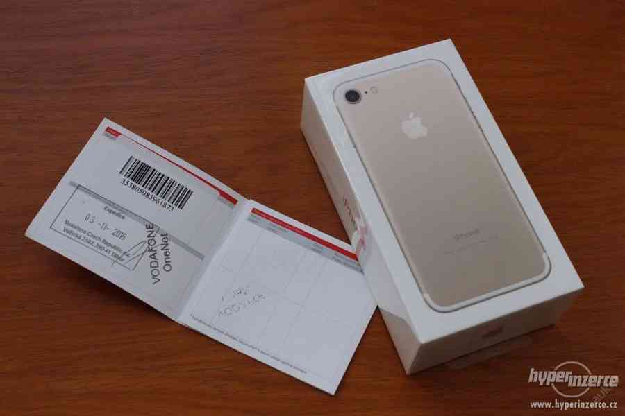 iPhone 7 gold, 32GB, nový, záruka, pošt. zdarma - foto 1
